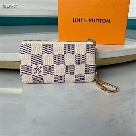 louis vuitton damier azur pouch|Louis Vuitton key pouch wallet.